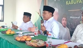 Ketua panitia pelaksana Peringatan Hari Santri Nasional PCNU Kabupaten Purwakarta Tahun 2025, Gusmun